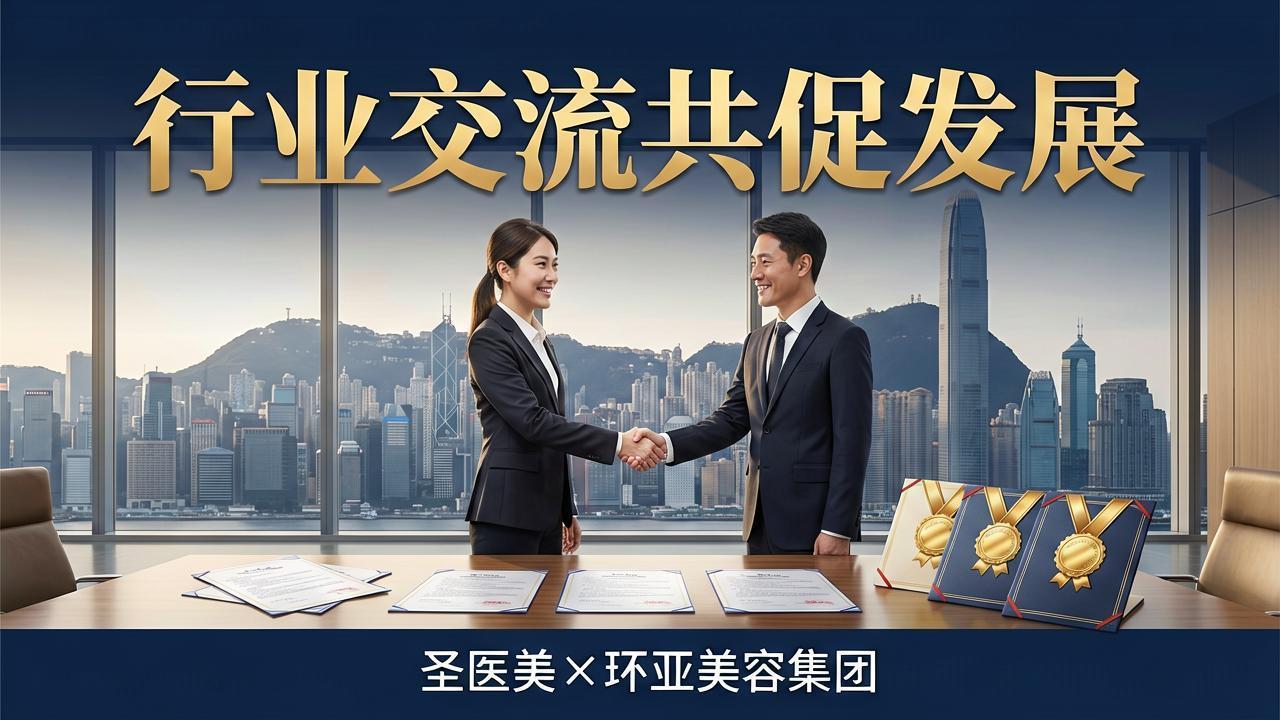 携手促发展 交流共提升——圣医美职业技能鉴定中心与环亚美容集团（香港）有限公司开展行业交流活动